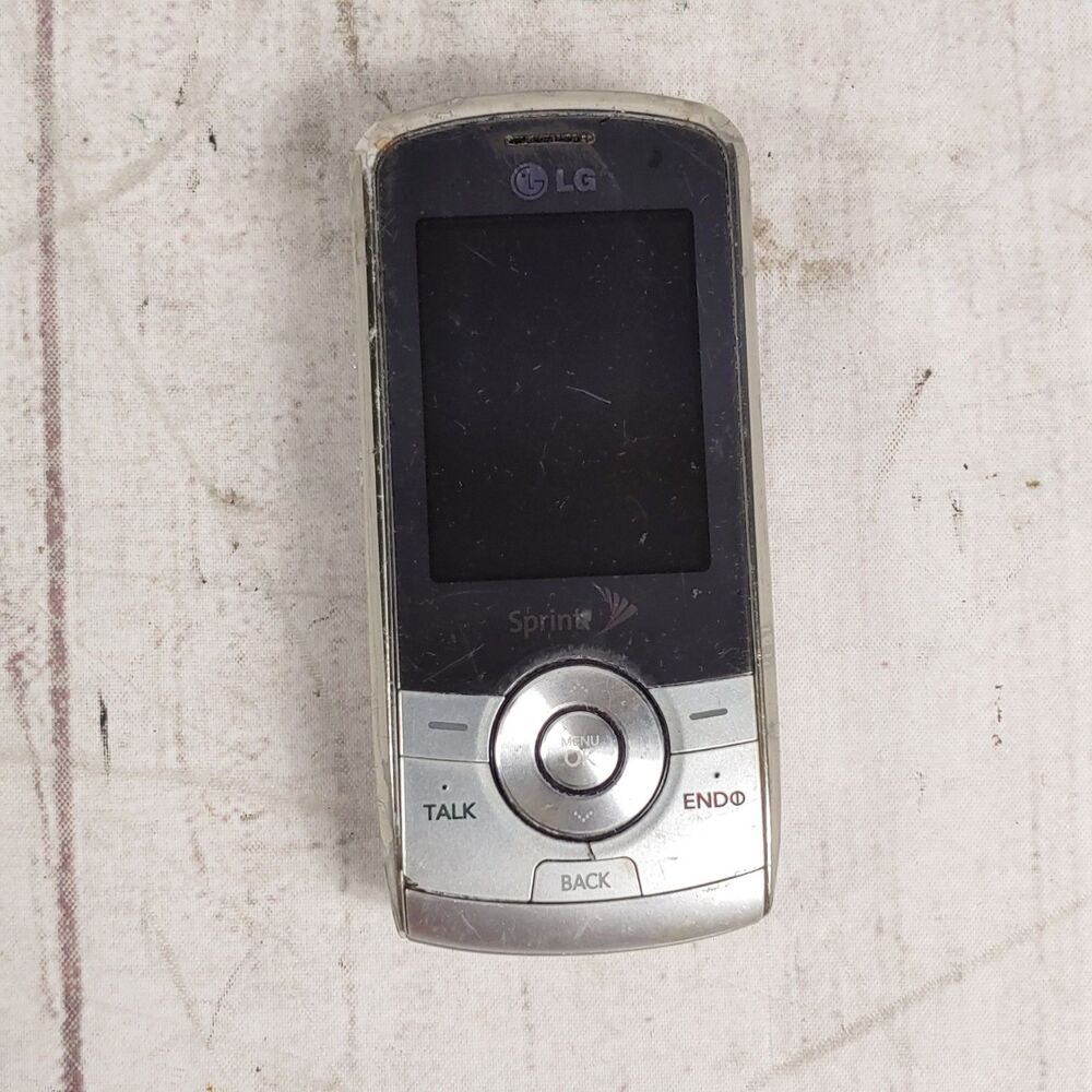 LG Lyric / Force LX370 - Silver ( Sprint ) Slider Phone - TESTED WORKING - READ